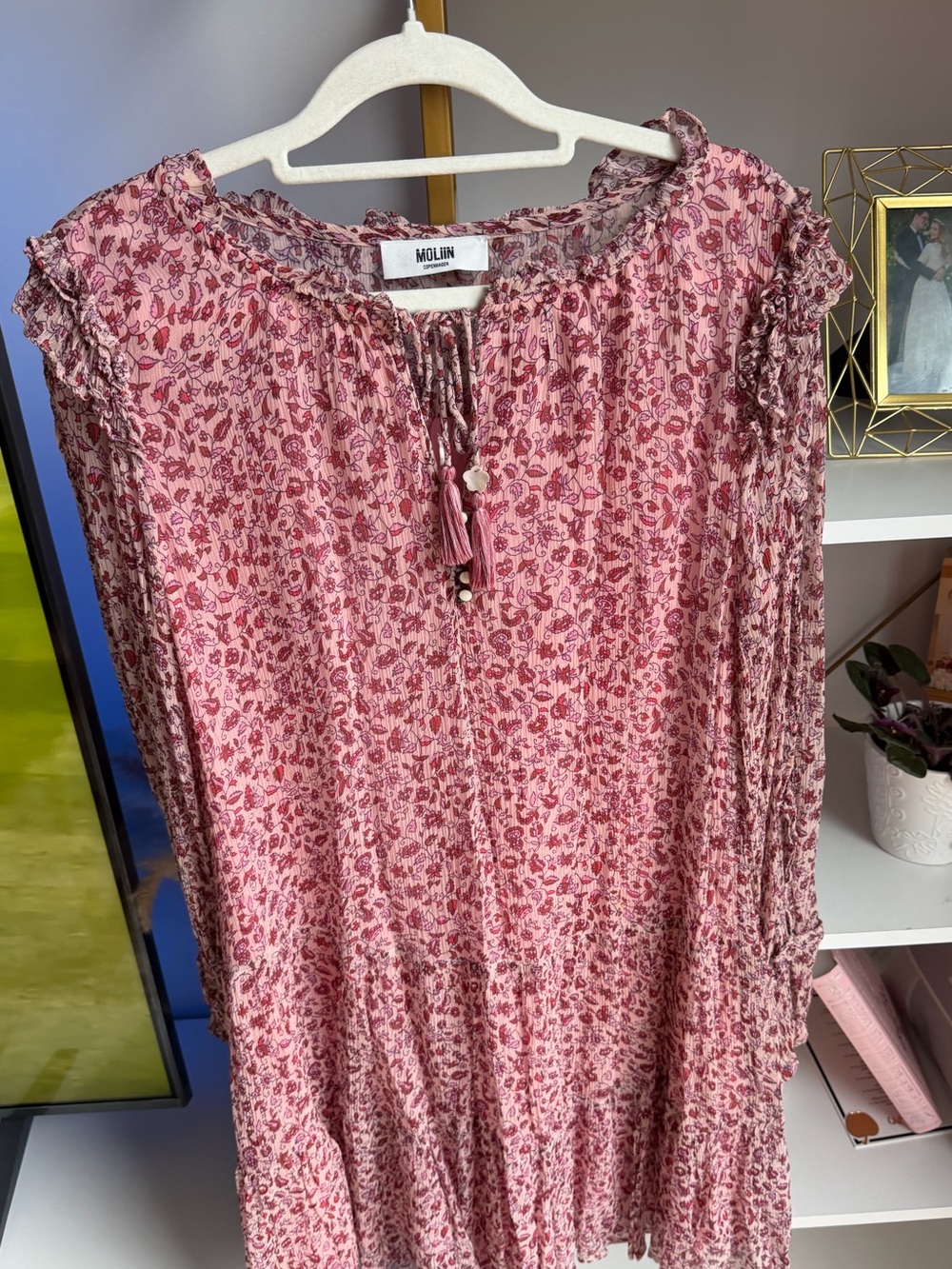 Mollini Pink Floral Midi Dress